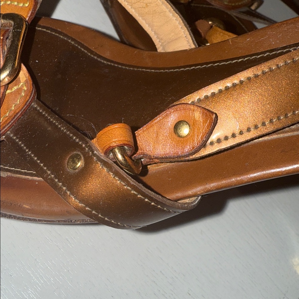 Louis Vuitton Brown and Tan vintage Sandals - Picture 5 of 15